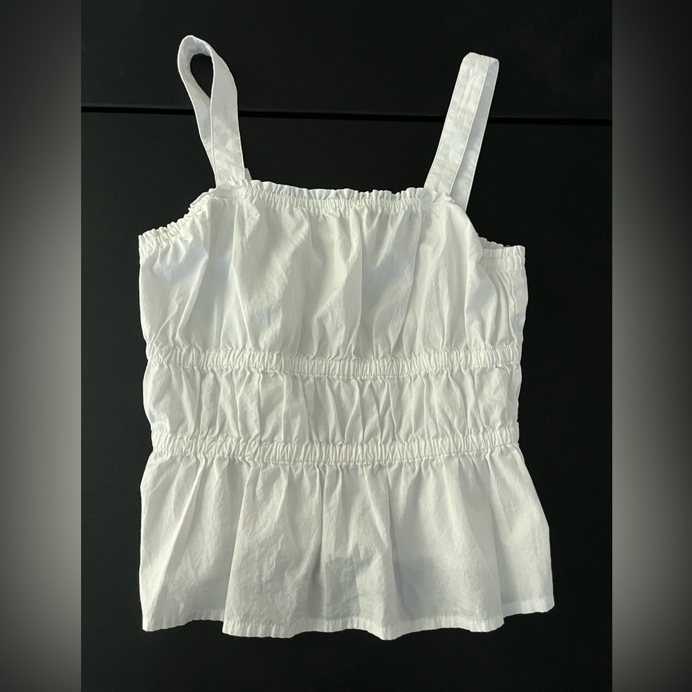 Madewell White Sleeveless Top